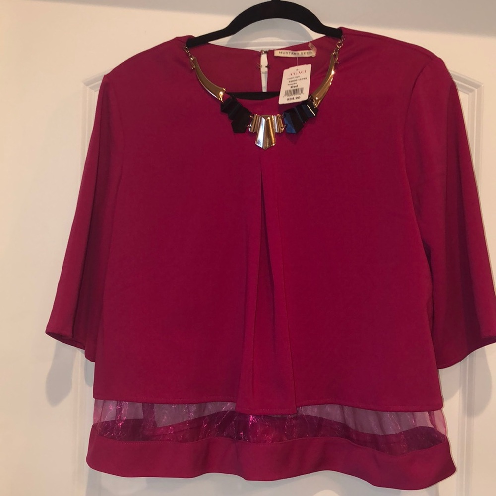 Burgundy Blouse